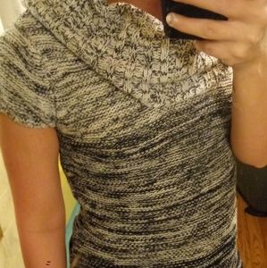 LEI scoop neck mini sweater dress